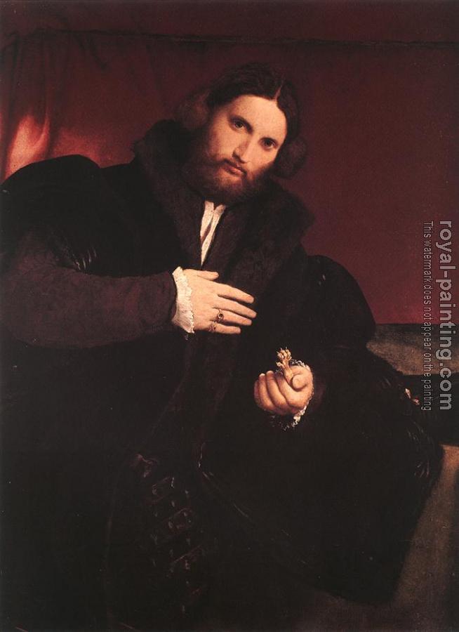 Lorenzo Lotto : Man with a Golden Paw